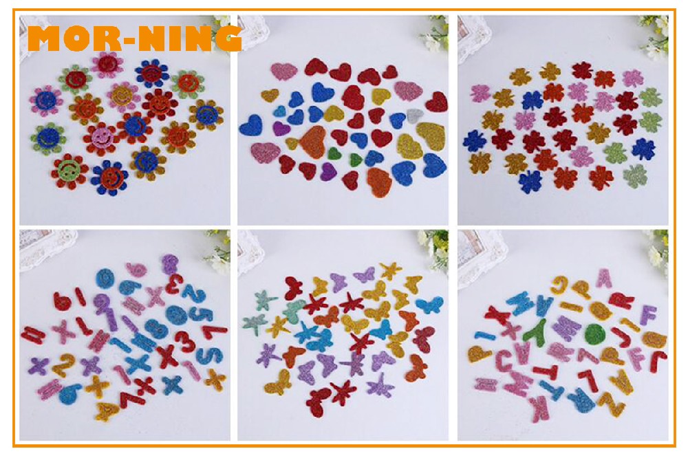 Glitter Eva Foam Shapes