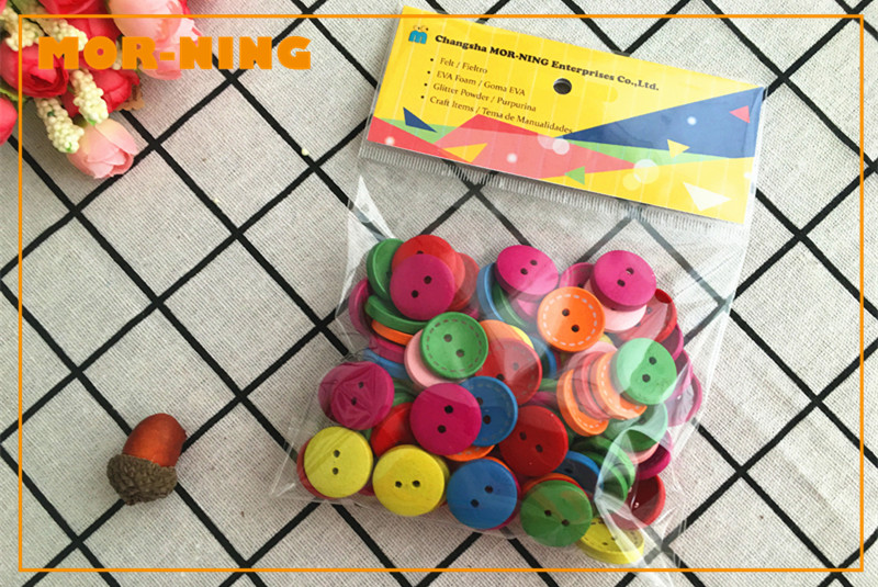Color Wood Button